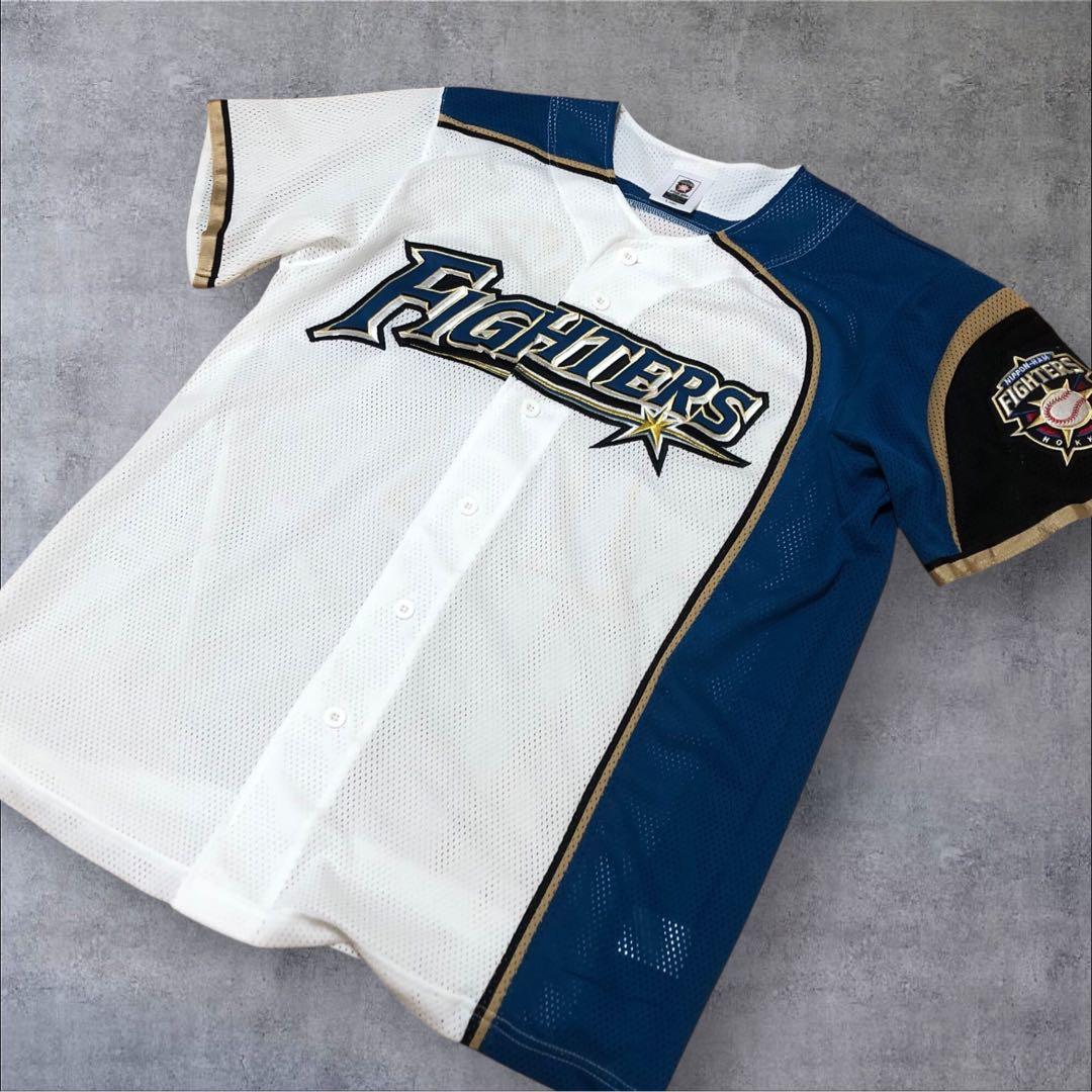 【希少】日本ハムファイターズ　ダルビッシュ有　ユニフォーム　ワッペン　刺繍　L