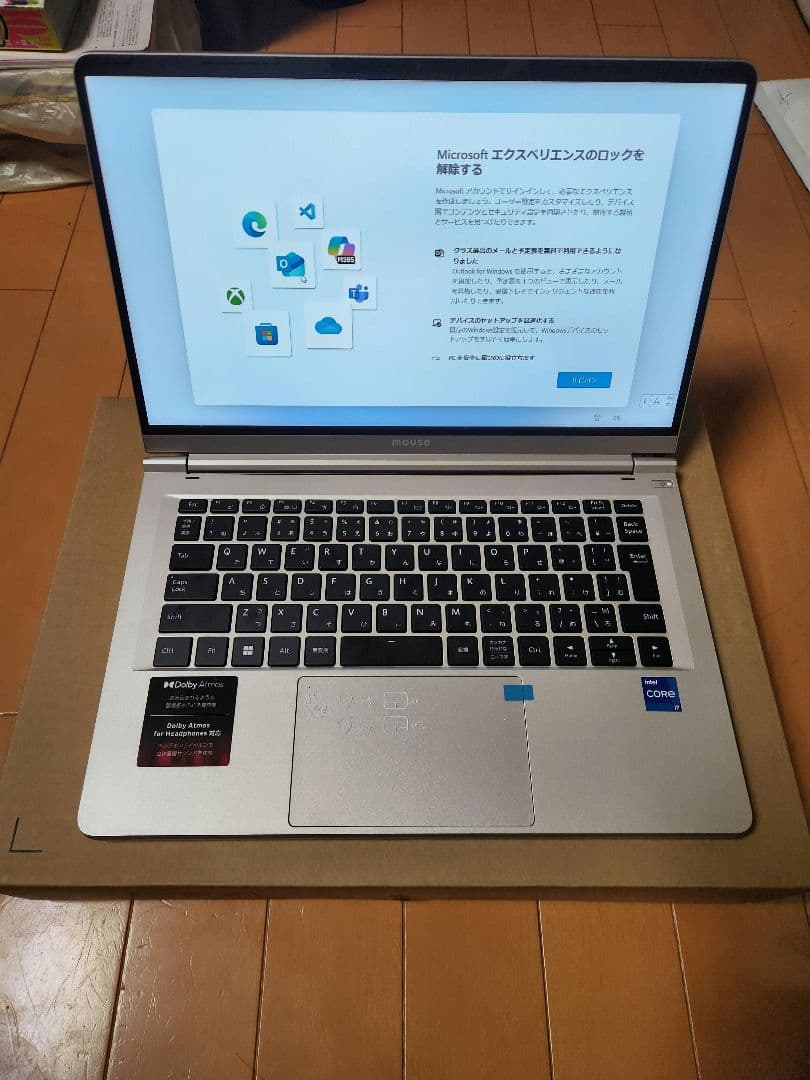 mouse ノートパソコン core i7 メモリ16GB　B4-i7 daiv