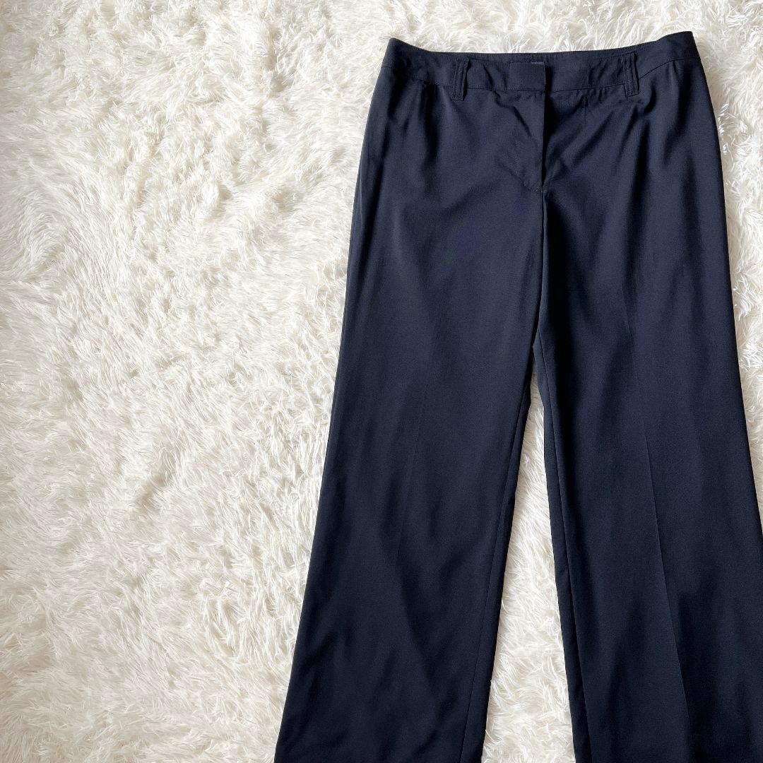 【美品】バーバリーロンドン ウールスラックス ネイビー 44 イタリア製