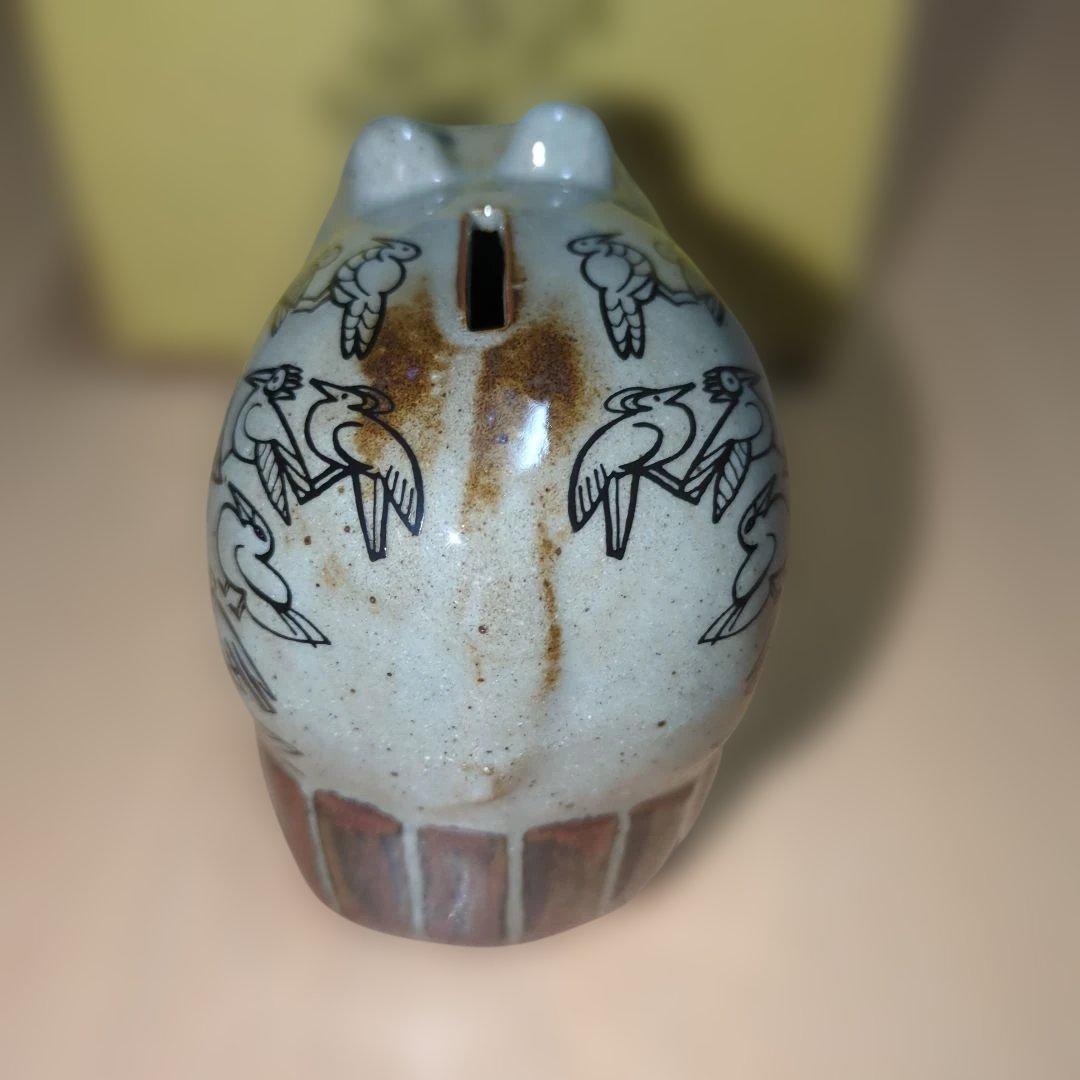 リサ・ラーソン　カバ　貯金箱　波佐見焼　置物