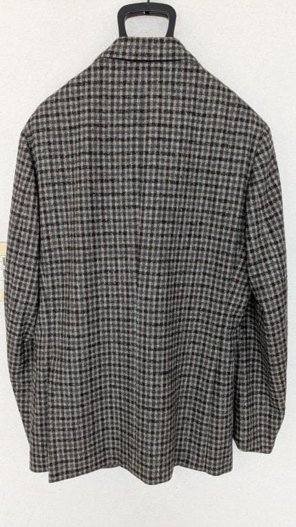 ★SHIPS チェック柄 テーラードジャケット 48(A6、175cm）