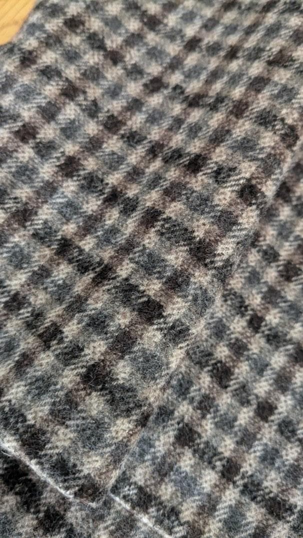 ★SHIPS チェック柄 テーラードジャケット 48(A6、175cm）