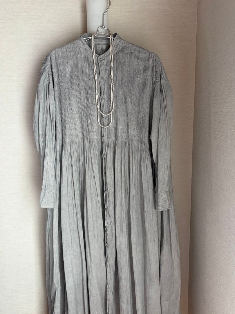 メゾンドソイル maison de soilピンタックコットンワンピース