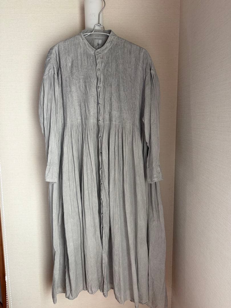 メゾンドソイル maison de soilピンタックコットンワンピース