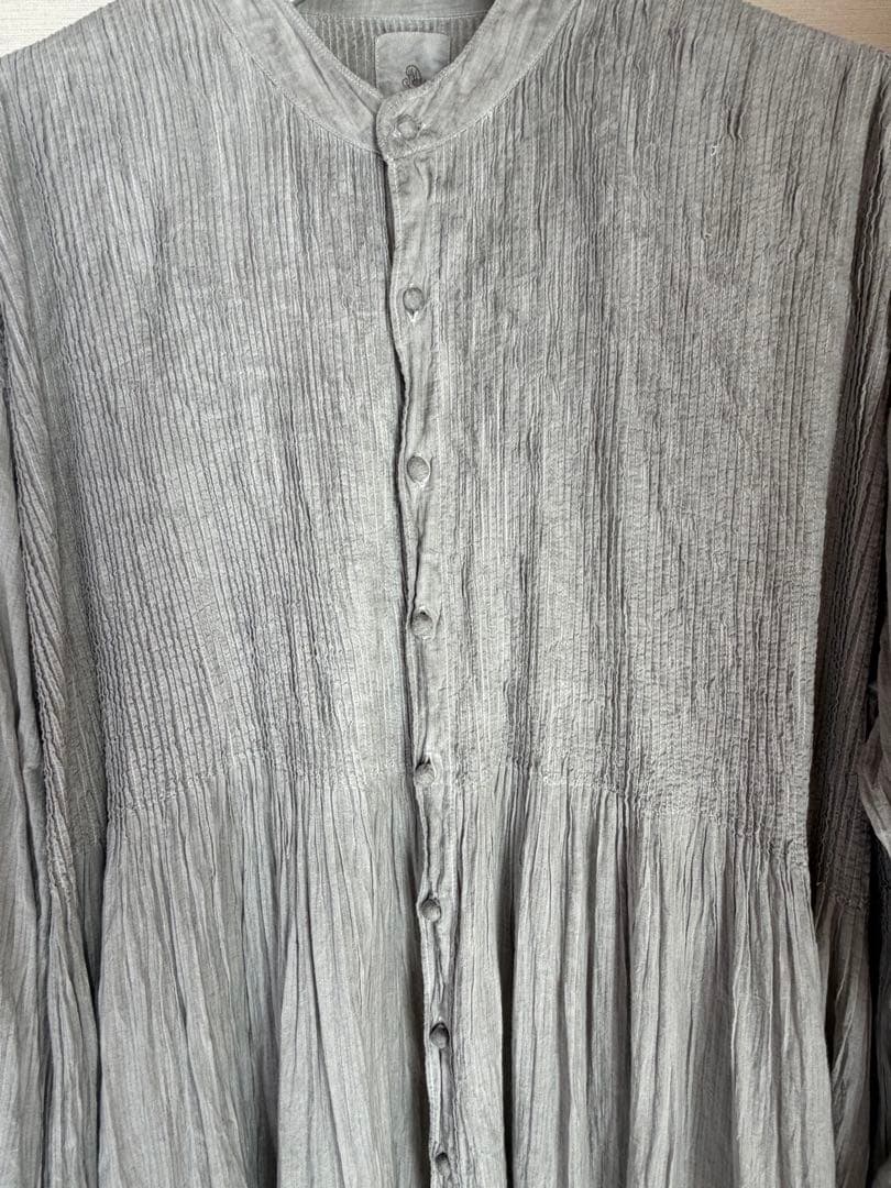 メゾンドソイル maison de soilピンタックコットンワンピース