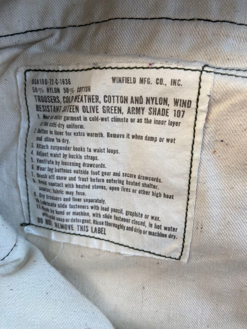 usarmy M65 カーゴパンツ　small regular 70s