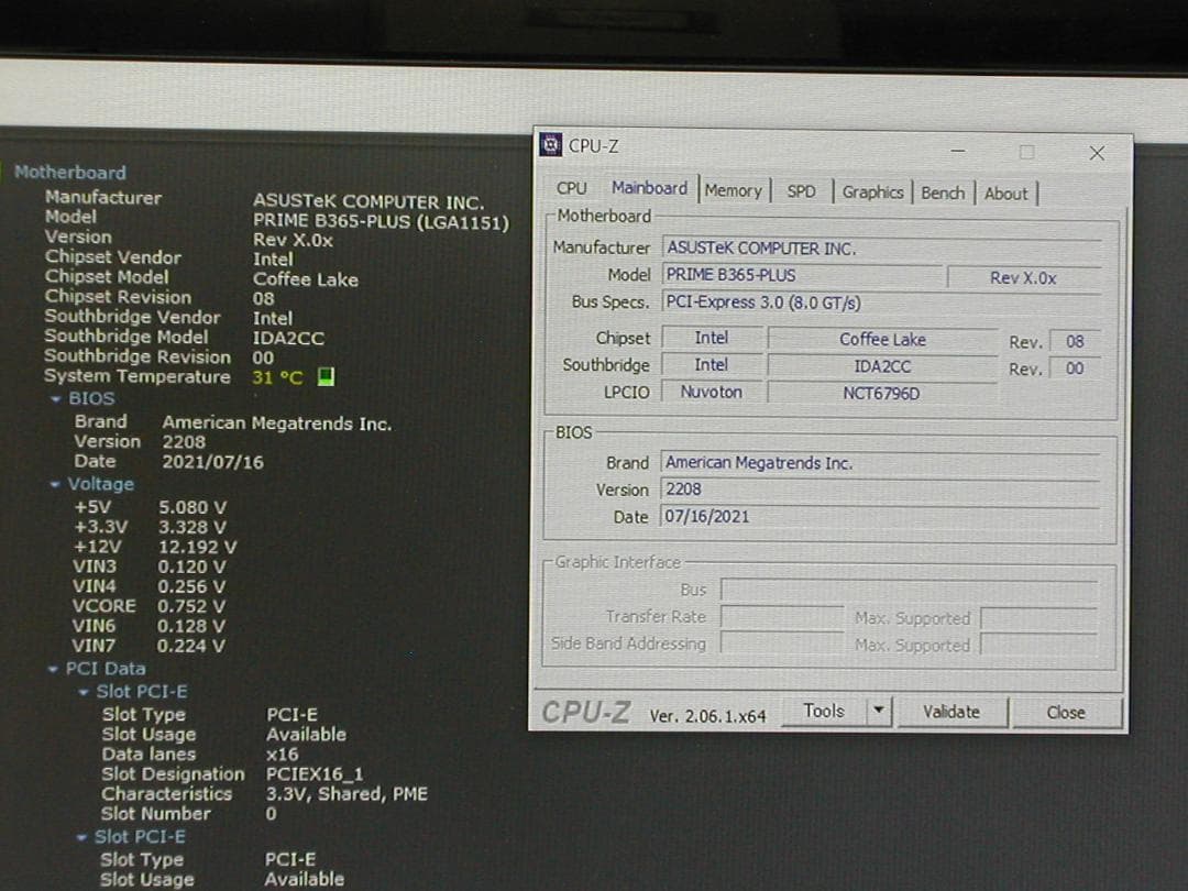 ASUS　PRIME B365-PLUS　LGA1151