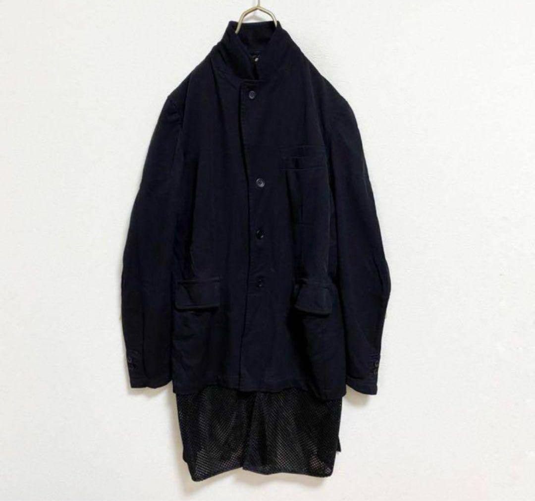 ブラックコムデギャルソン　ポリ縮　レイヤード ジャケット