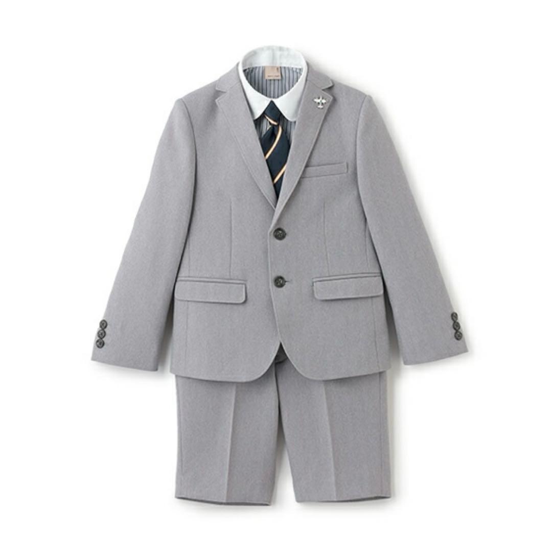 プティマイン　セレモニー　グレーセットアップ　男の子　110