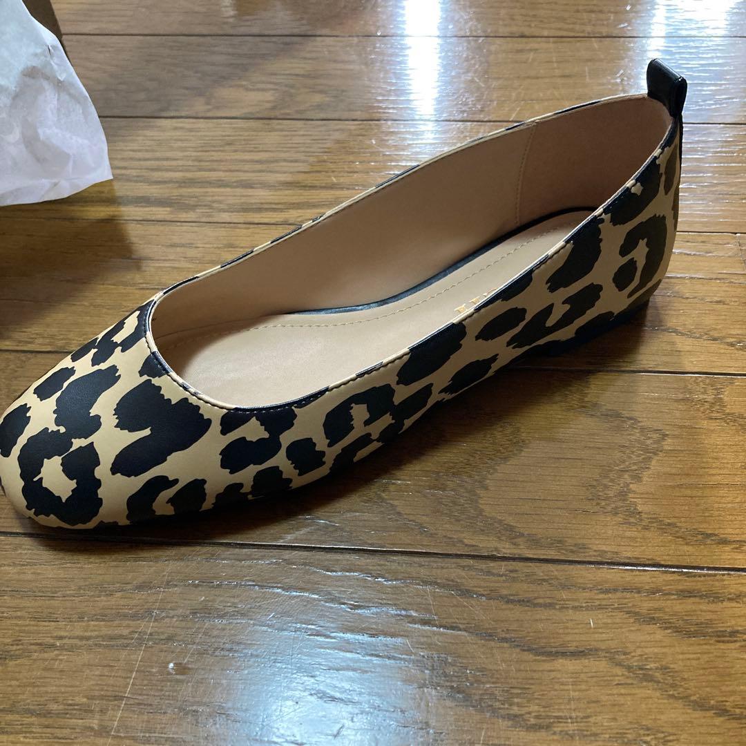 coachコーチ新品ウェンディバレエシューズレオパード柄フラットパンプス