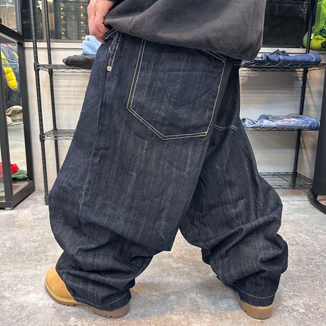 超BIGサイズ46 EVOLUTION 極太バギー　デニムパンツ