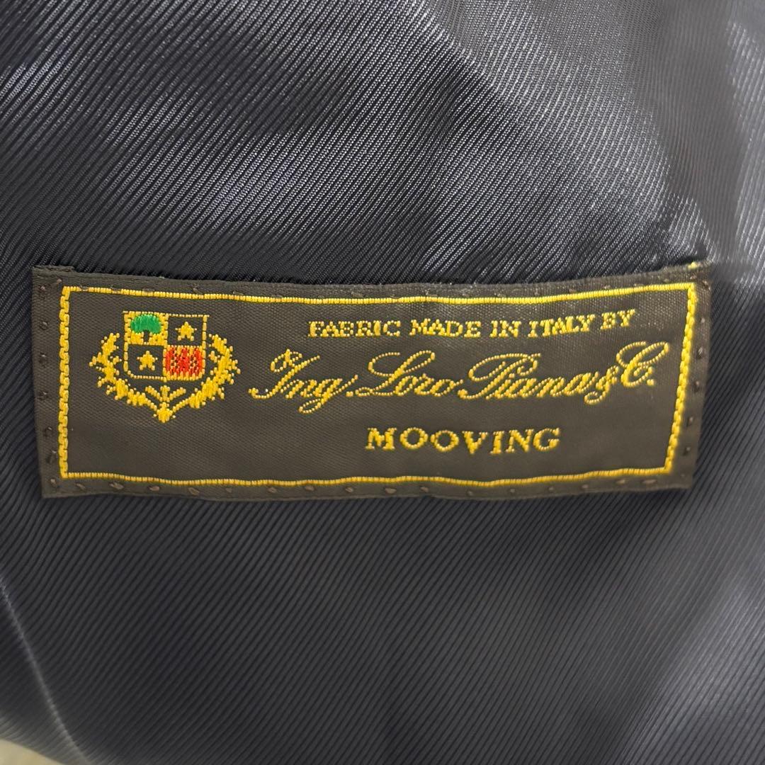 【最高級 ロロピアーナ】 SHIPS ジャケット グレンチェック ネイビー 48