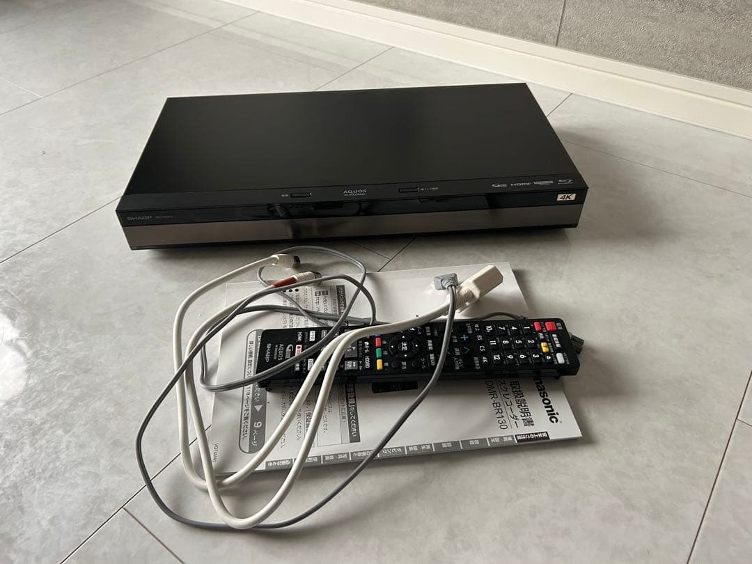 美品SHARP 4B-C10DW3 ブルーレイレコーダー