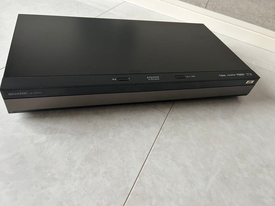 美品SHARP 4B-C10DW3 ブルーレイレコーダー