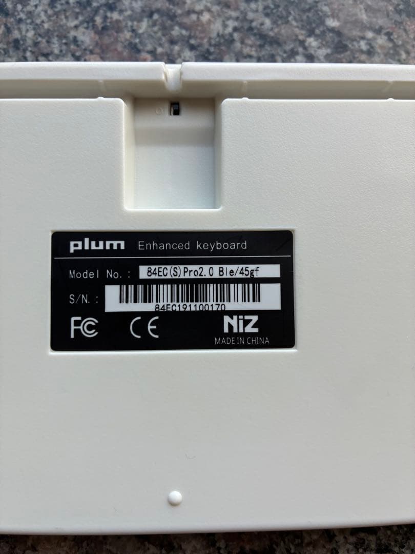 キーボード NIZ Plum 84 Bluetooth 45gf 84EC 2.0 Ble