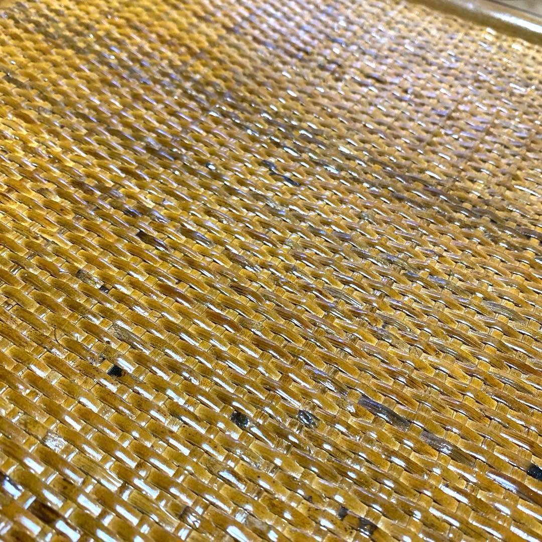 可愛いラタンチェスト5段籐家具レトロビンテージキャビネット収納キャスター付タンス