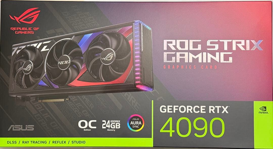 グラフィックボード・グラボ・ビデオカード ASUS ROG STRIX GAMING GEFORCE RTX 4090OC