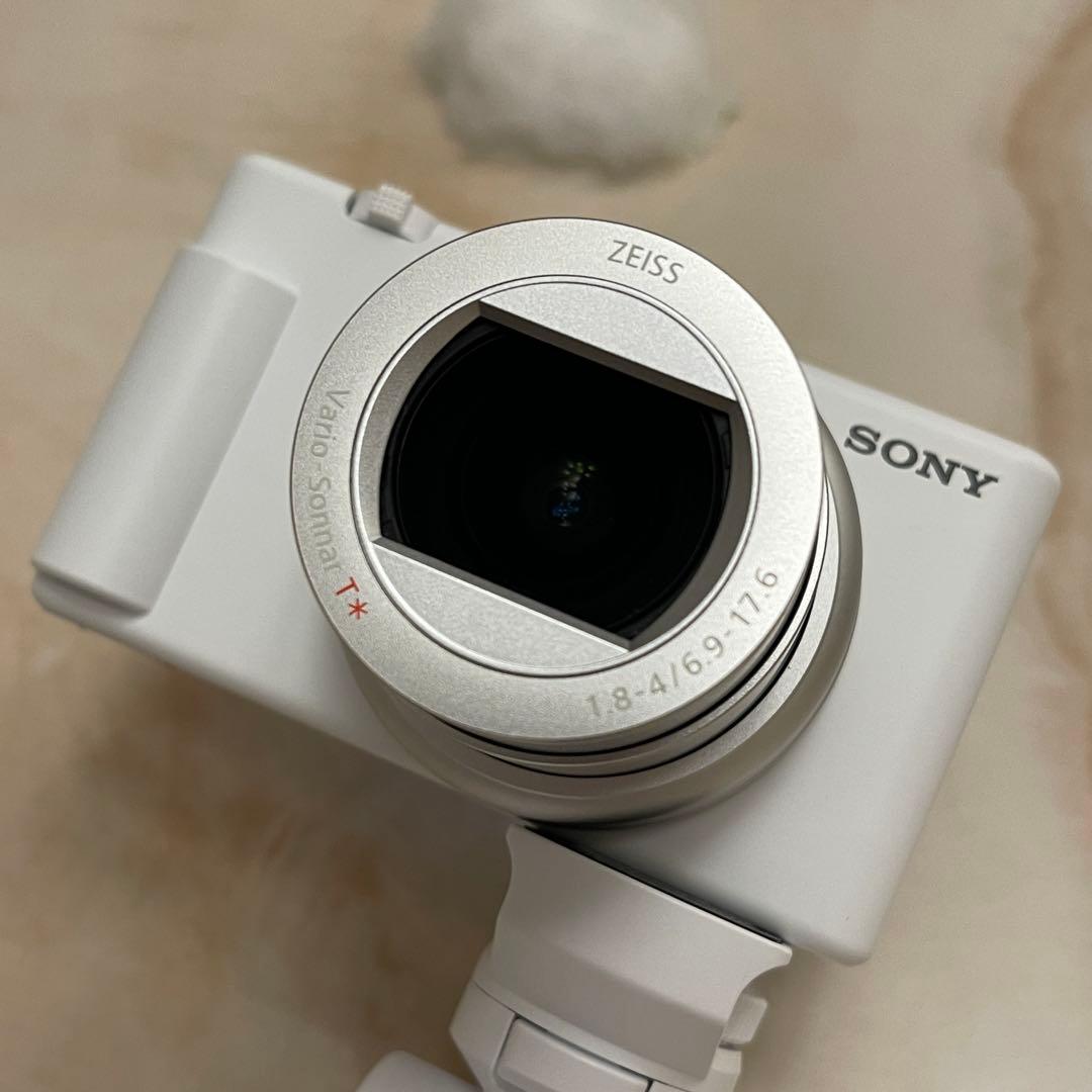 SONY ZV-1 白 本体、三脚、バッテリー×2