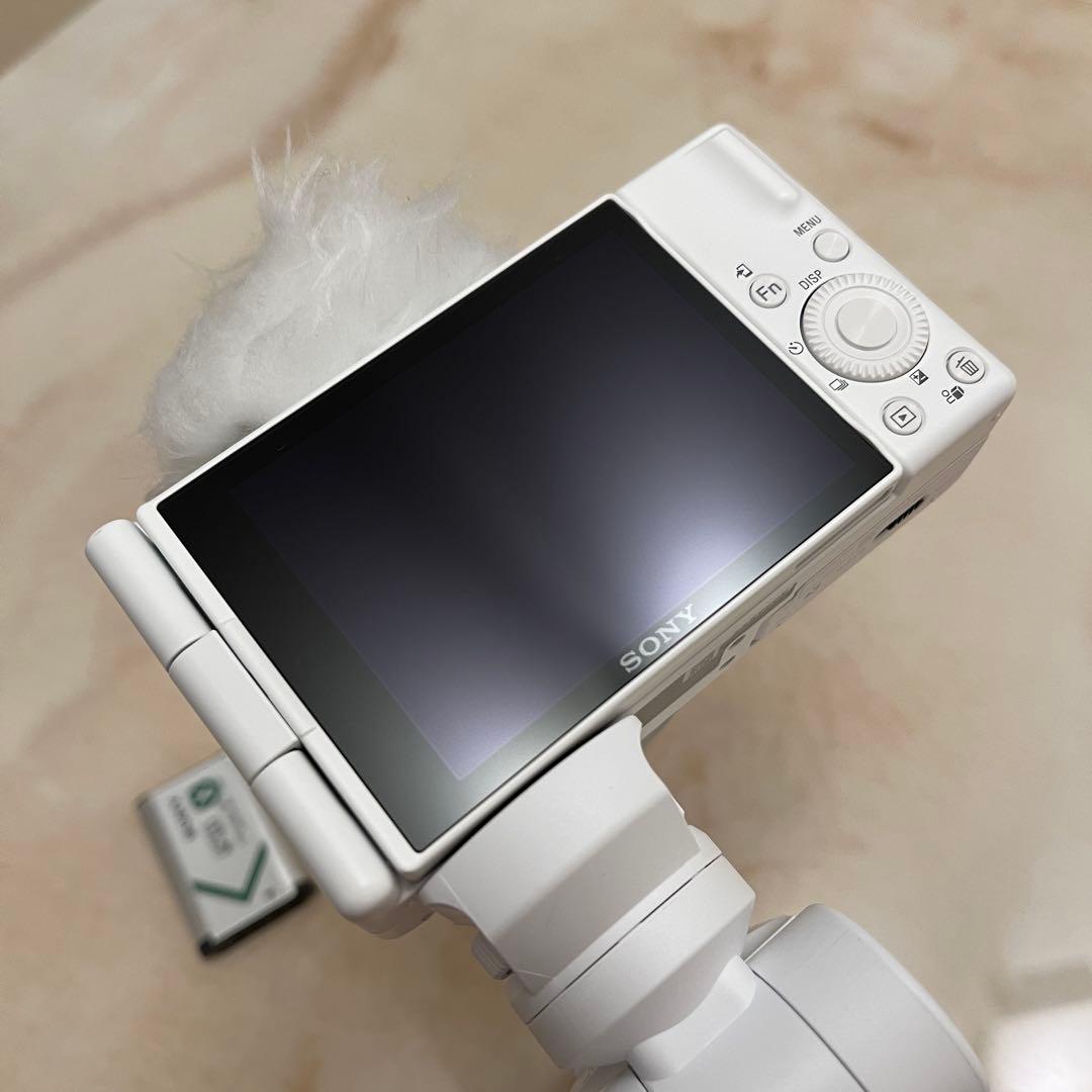 SONY ZV-1 白 本体、三脚、バッテリー×2