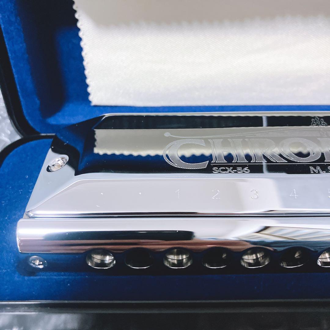 【極美品】 スズキ SCX-56 V2クロマチックハーモニカ 14穴56音