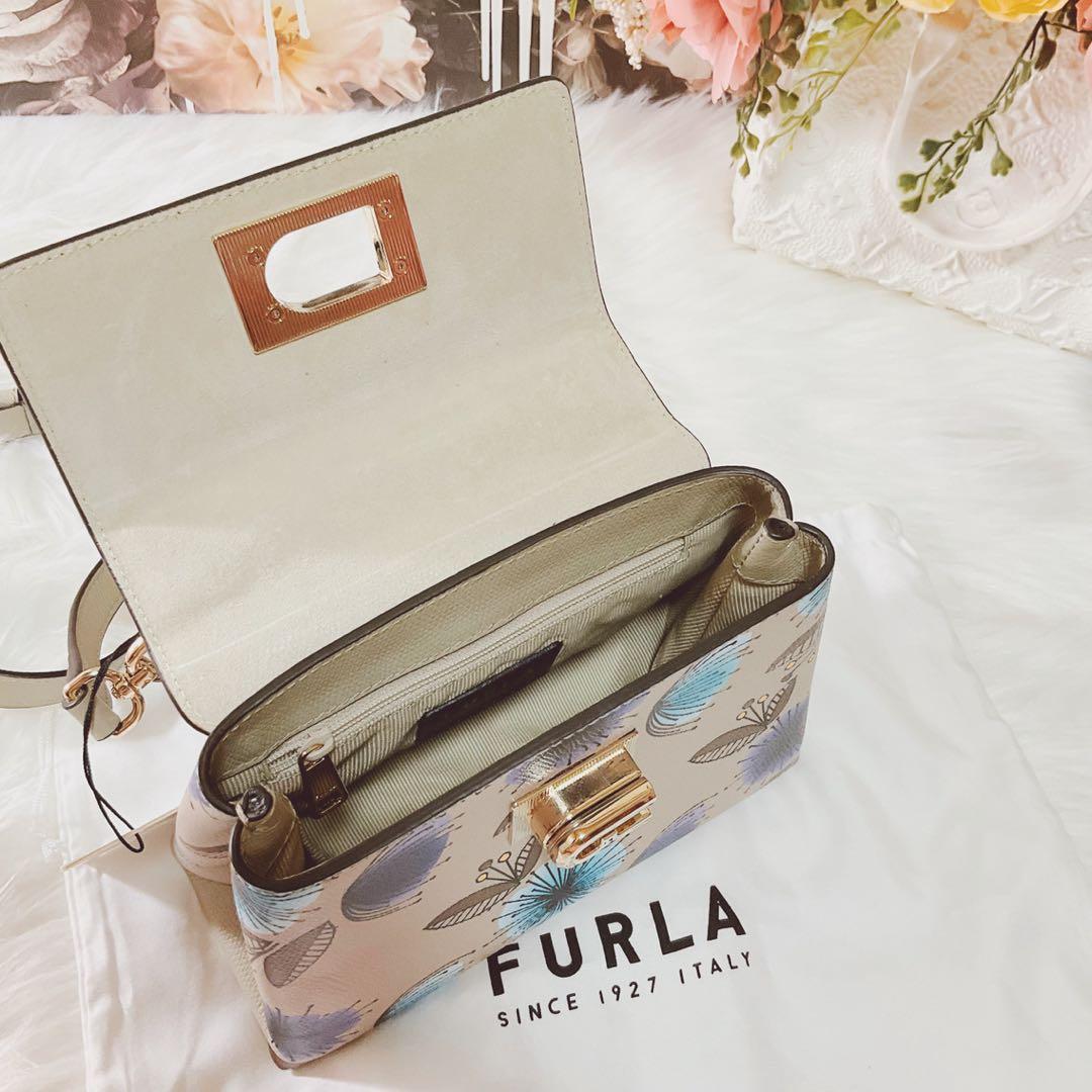 FURLA★*1927MINIトップハンドルバッグ花柄フラワー*°♡