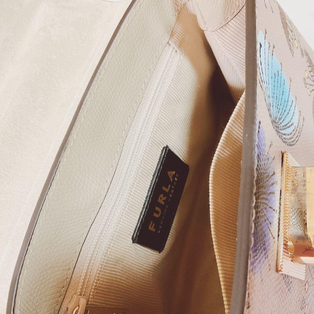 FURLA★*1927MINIトップハンドルバッグ花柄フラワー*°♡