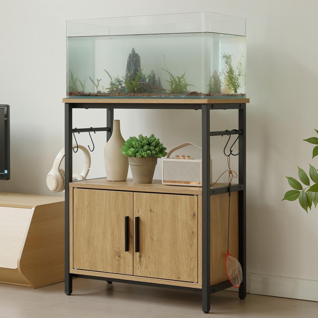 水槽台 水槽スタンド 耐荷重120kg 収納棚 60cm×30cm BROWN