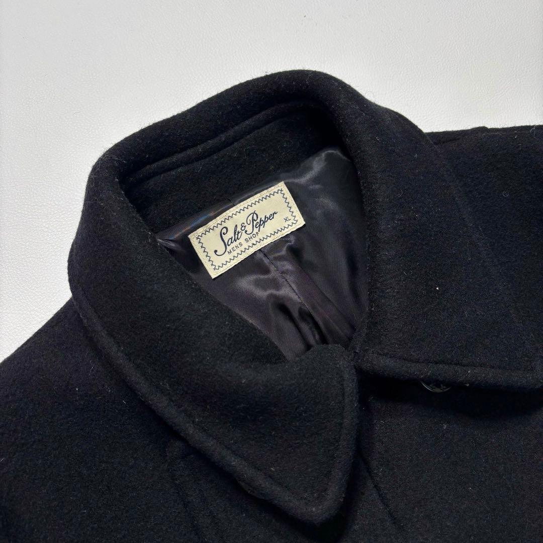 美品✨ salt&pepper 大戦モデル Pコート ブラック XLサイズ