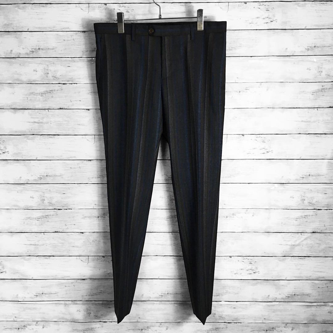 エトロ スリーピースピース ストライプセットアップスーツ ペイズリー 48サイズ