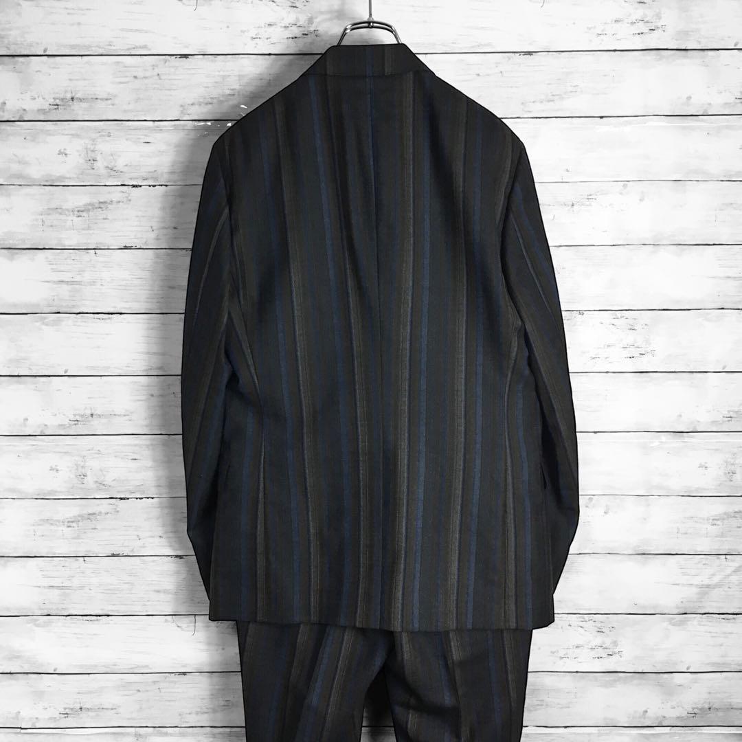 エトロ スリーピースピース ストライプセットアップスーツ ペイズリー 48サイズ