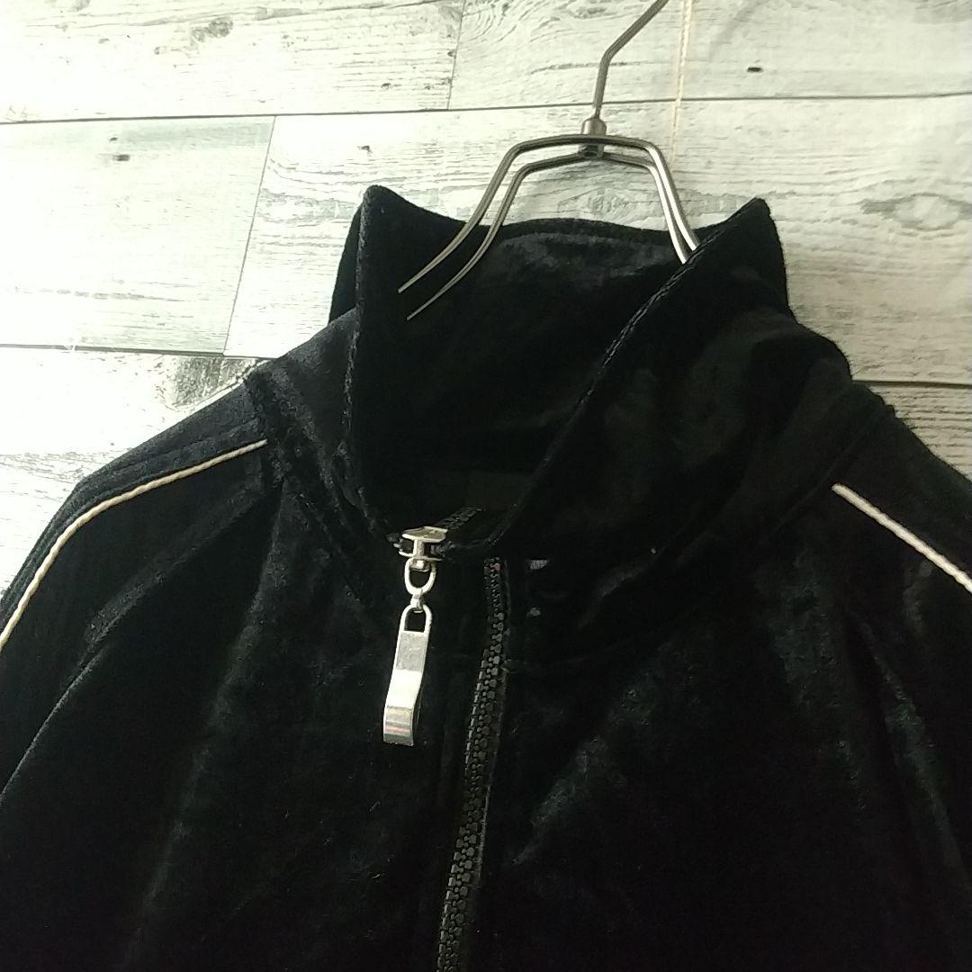 豪華☆サンタフェ 両面刺繍 アームロゴ サイドライン ベロア トラックジャケット