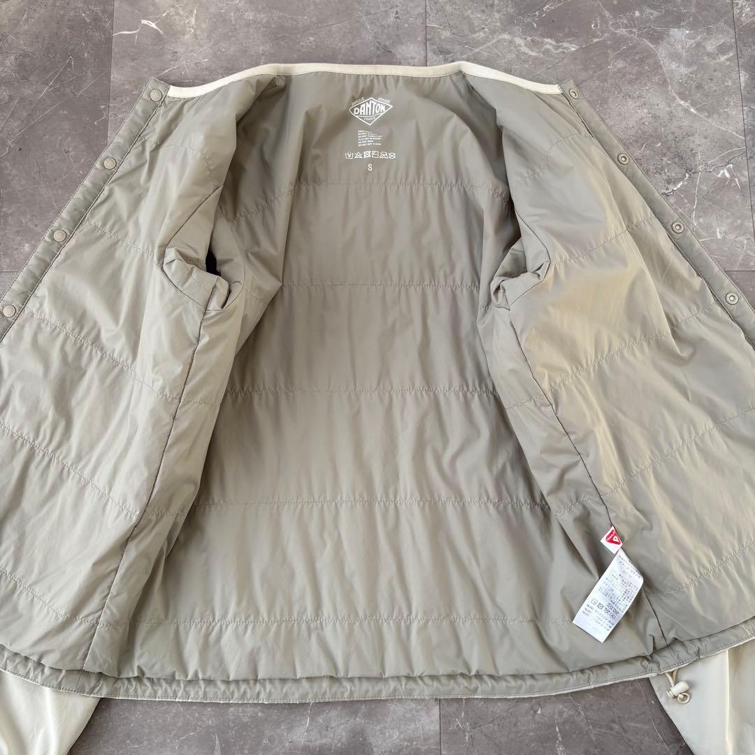 DANTON インサレーション カラーレス ジャケット S アイボリー 袋付き