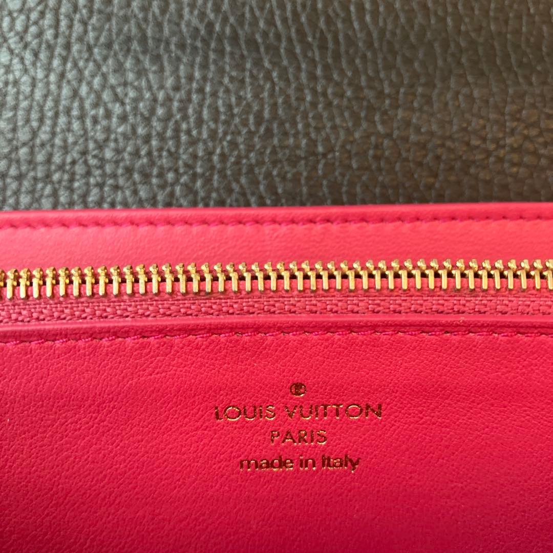 【美品】ルイヴィトン ポルトフォイユカプシーヌ 長財布 レディース 黒