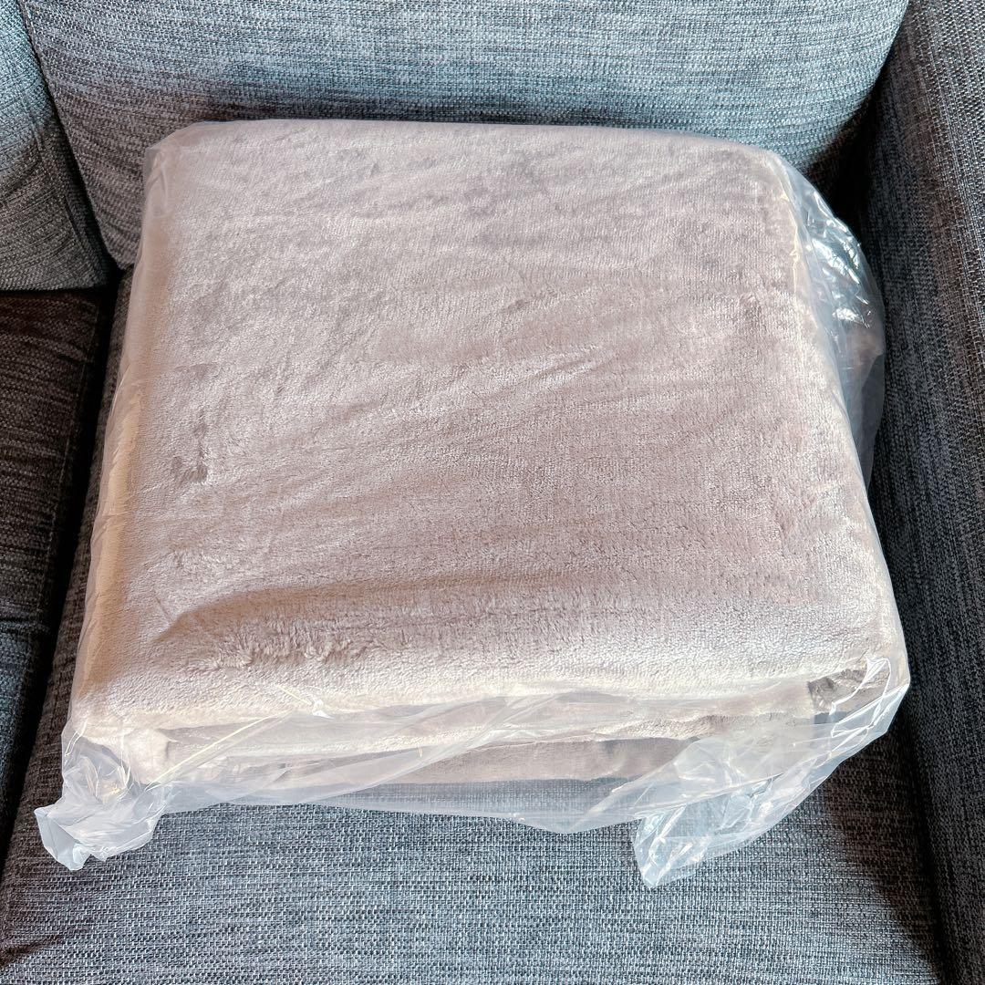 電気毛布 ひざかけ 188×130cm ホットローブ グレイジュ 洗える