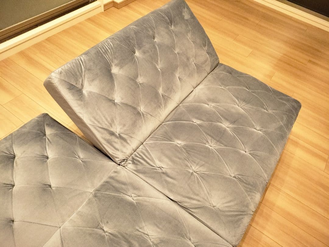 〈たなか〉【直接引渡の場合12000円引】LOWYA ベルベット調ソフ