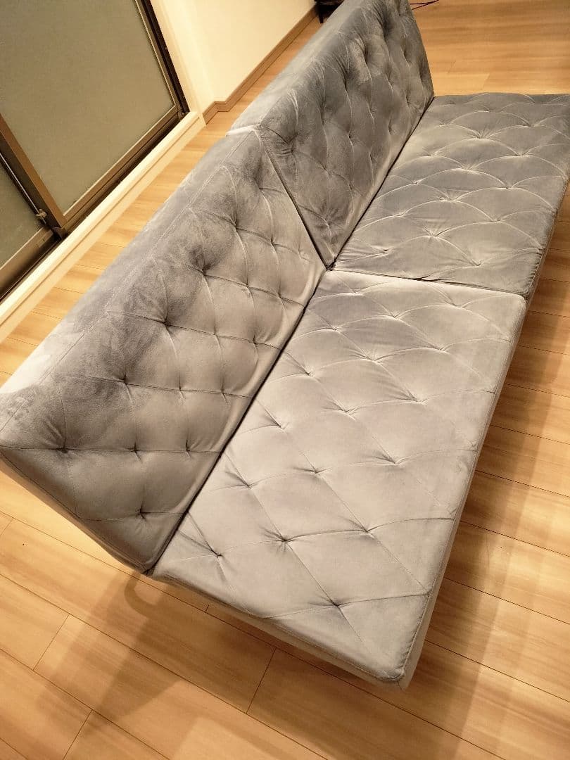 〈たなか〉【直接引渡の場合12000円引】LOWYA ベルベット調ソフ