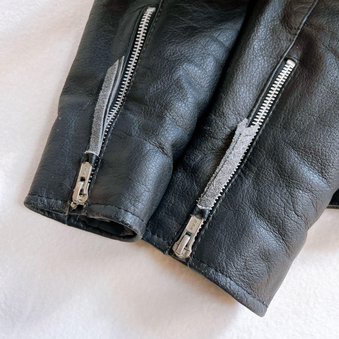 Freedom レザージャケット シングルライダース 牛革 本革 キルティング