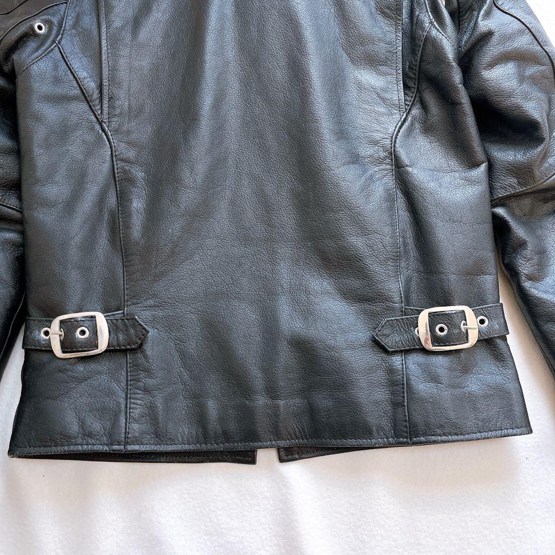 Freedom レザージャケット シングルライダース 牛革 本革 キルティング