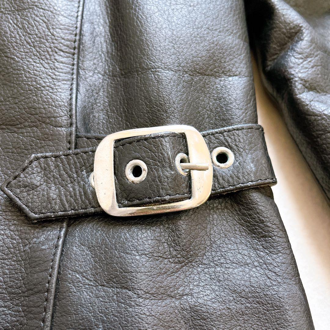 Freedom レザージャケット シングルライダース 牛革 本革 キルティング