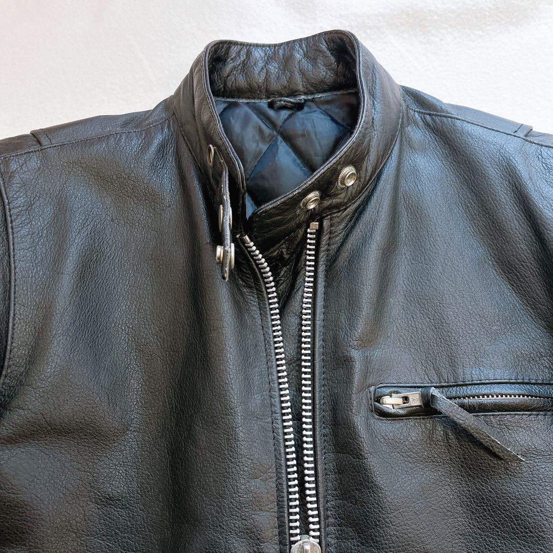 Freedom レザージャケット シングルライダース 牛革 本革 キルティング