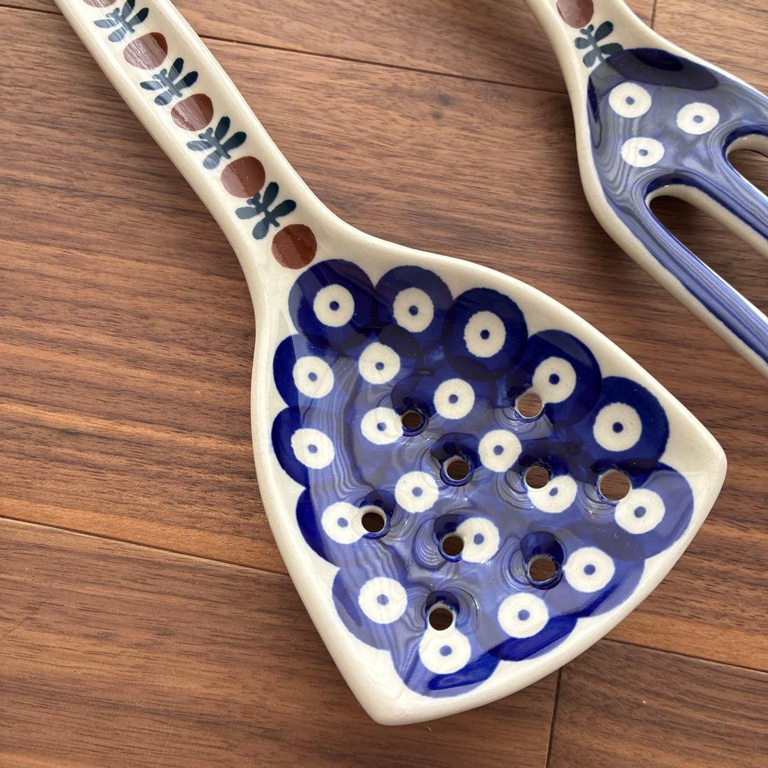 【新品】ポーリッシュポタリー キッチンツール＆ホルダー セット レア商品