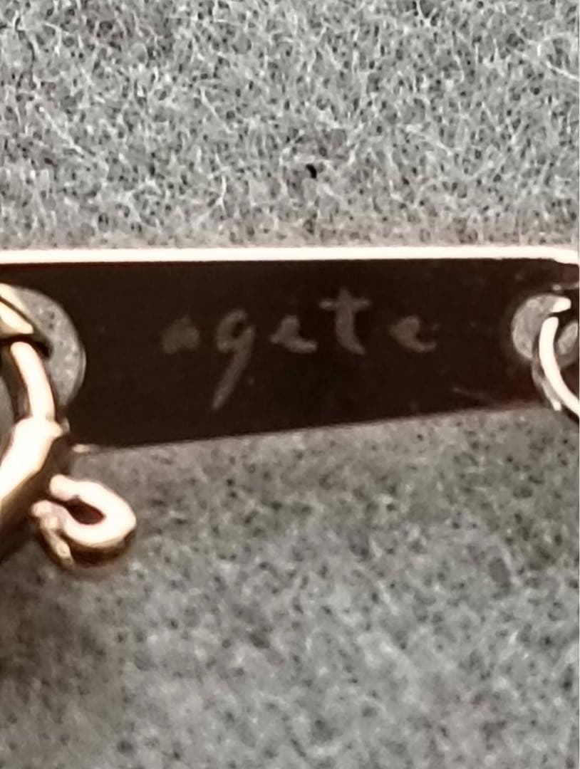 agete アガット K10 PG スライドアジャスターチェーン 50cm