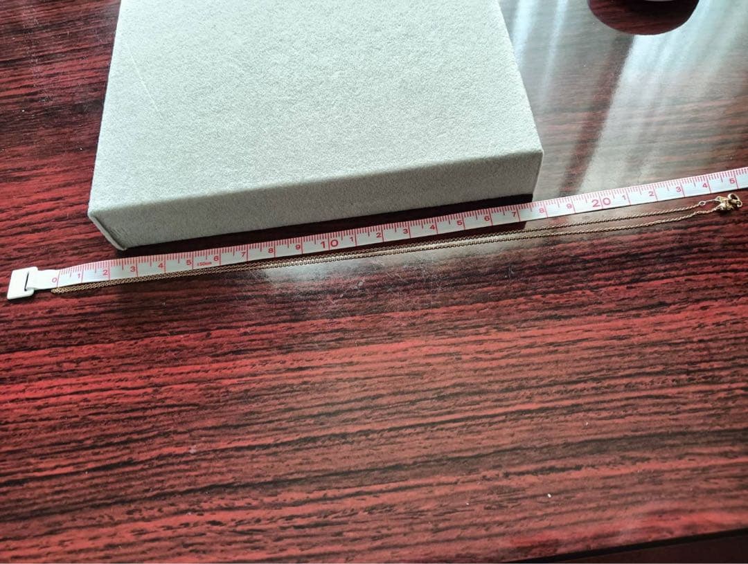 agete アガット K10 PG スライドアジャスターチェーン 50cm