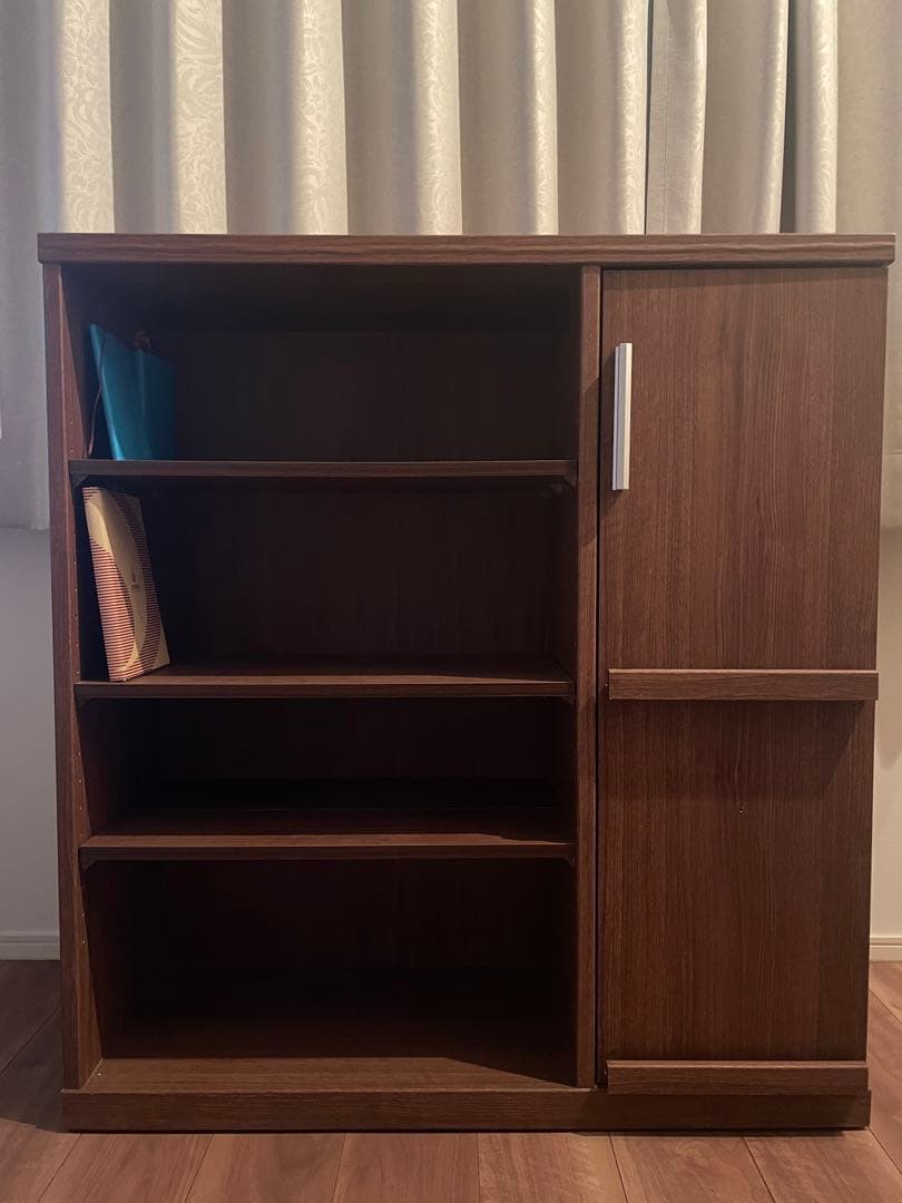 B-company ダークブラウン木製本棚