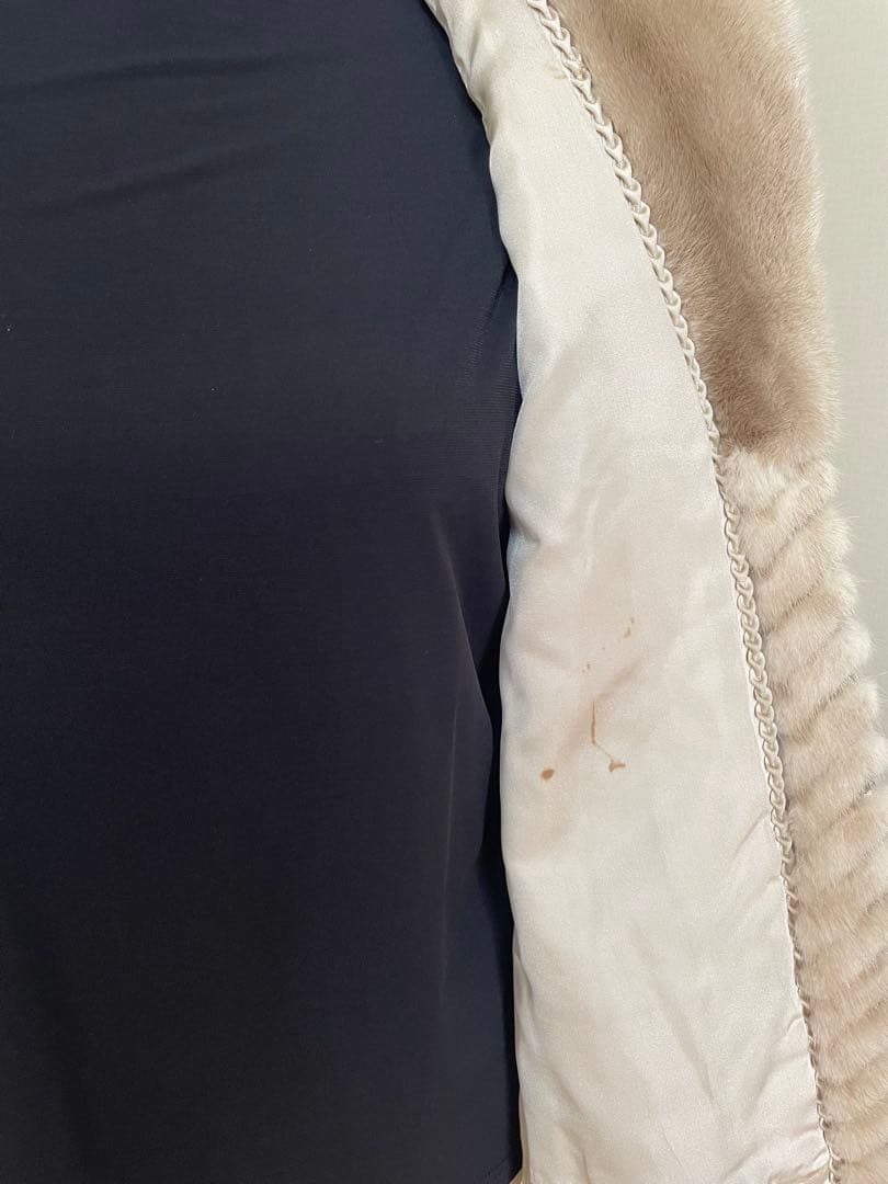 ミンクヘリンボン織 リアルコート