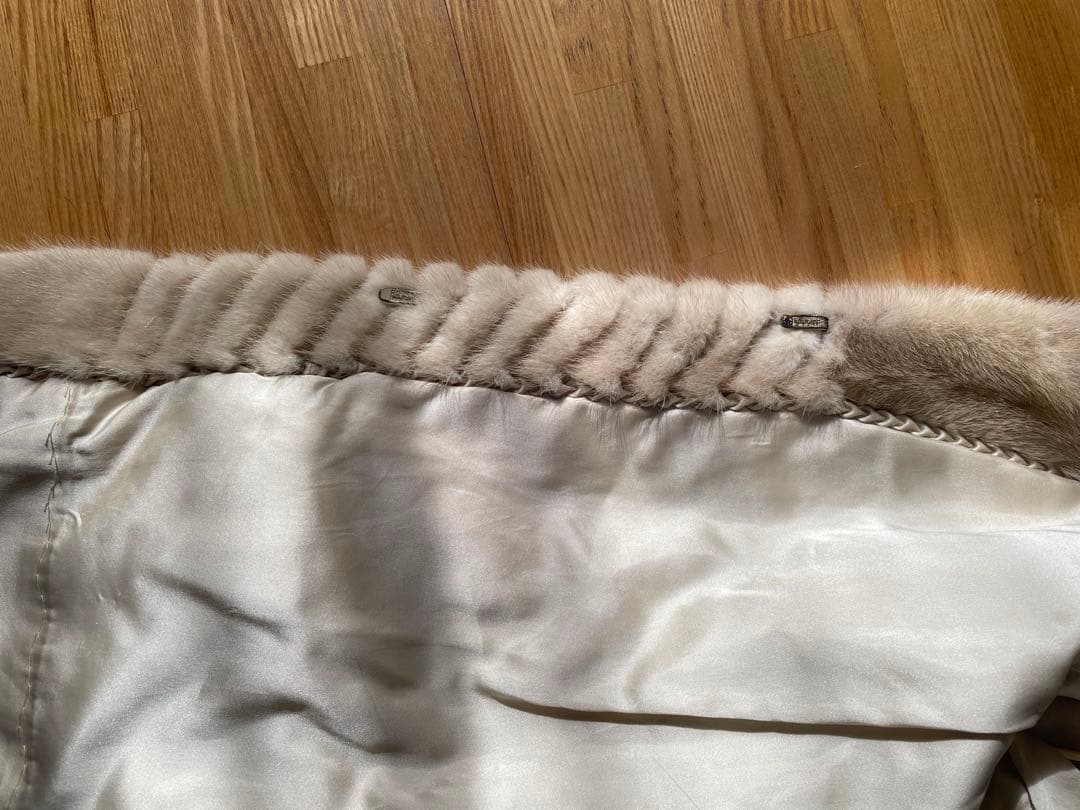 ミンクヘリンボン織 リアルコート