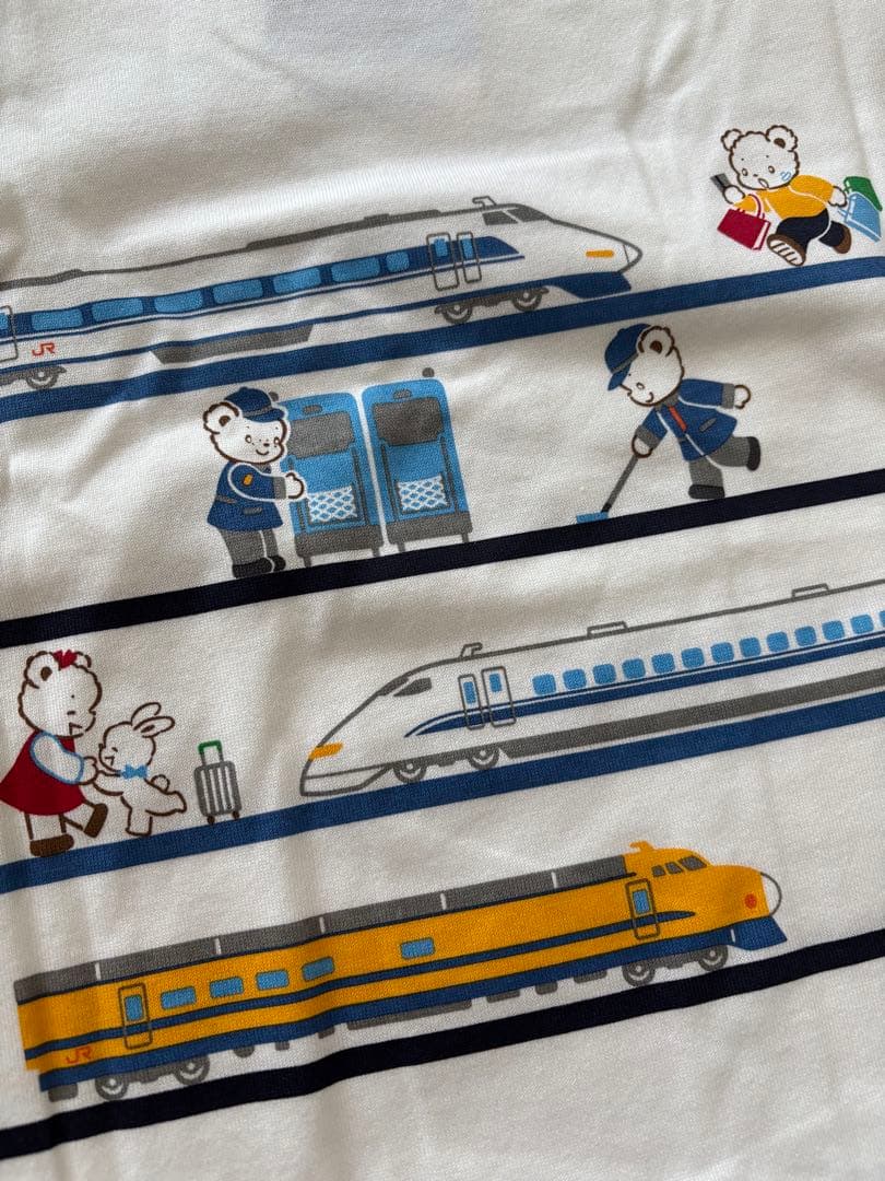 familiar 新幹線プリント Tシャツ