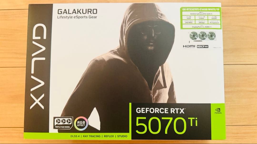 GALAKURO RTX 5070 Ti White 16GB【動作確認済】