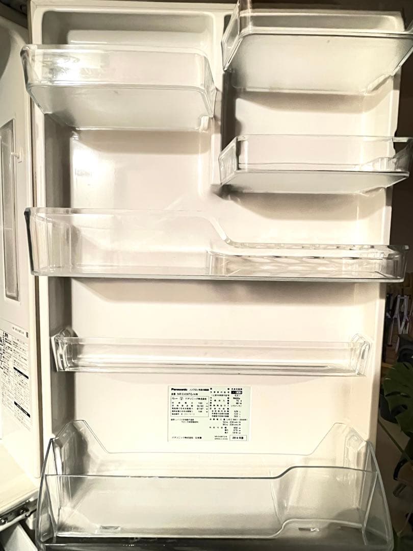 Panasonic 冷蔵庫 NR-E438TG-N 説明書あり