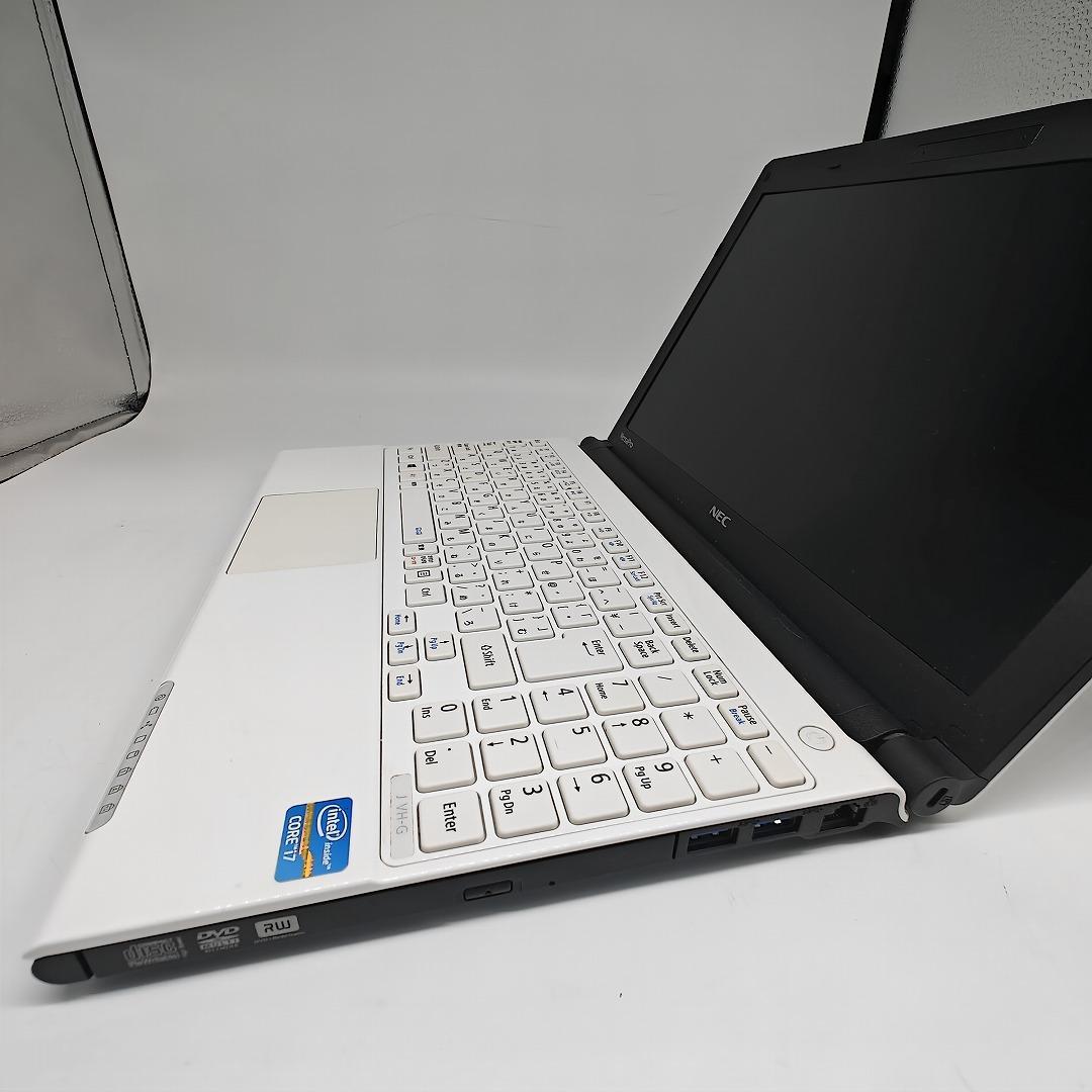 【NEC】高性能i7 SSD256GB 8GB バッテリー良好 白 ノートPC